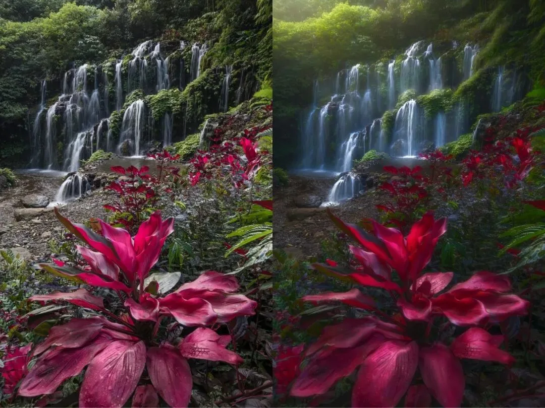 只需5步！魔幻丛林瀑布后期揭秘
