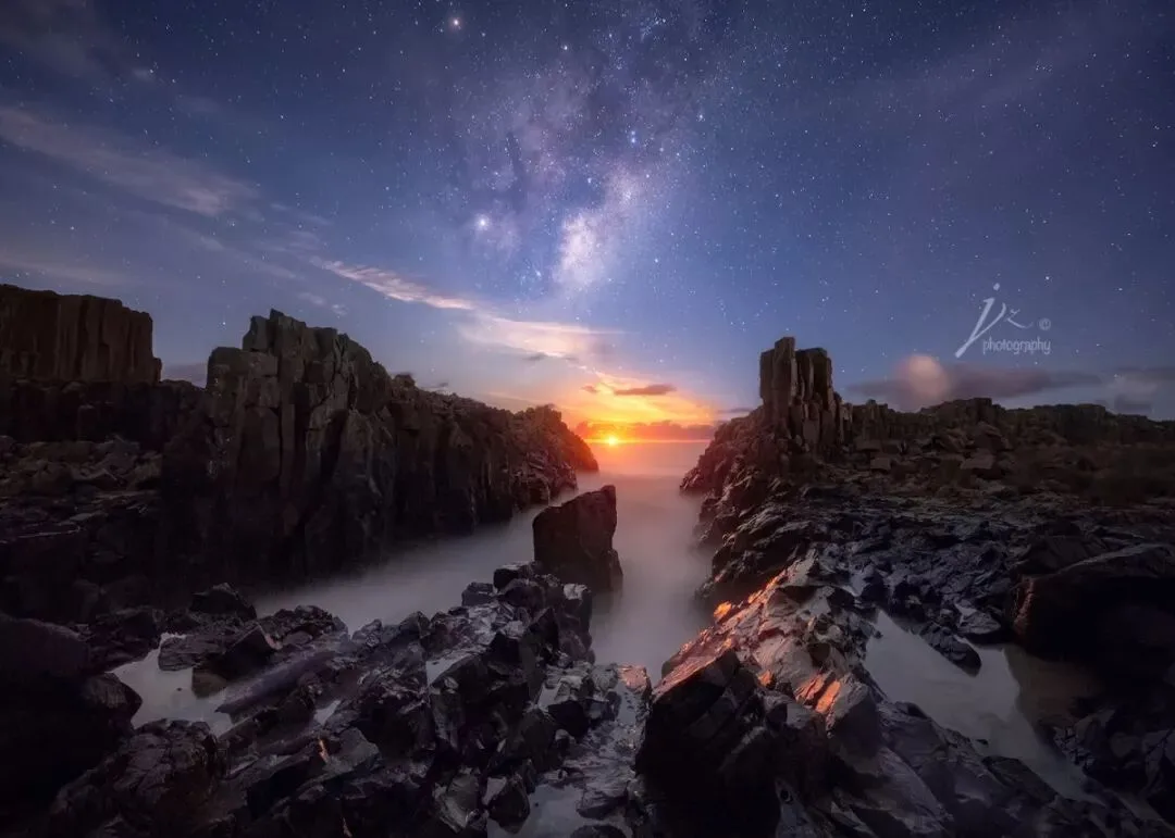 这些照片是把太阳和星空P在一起吗？浅谈月升、月落的拍摄~
