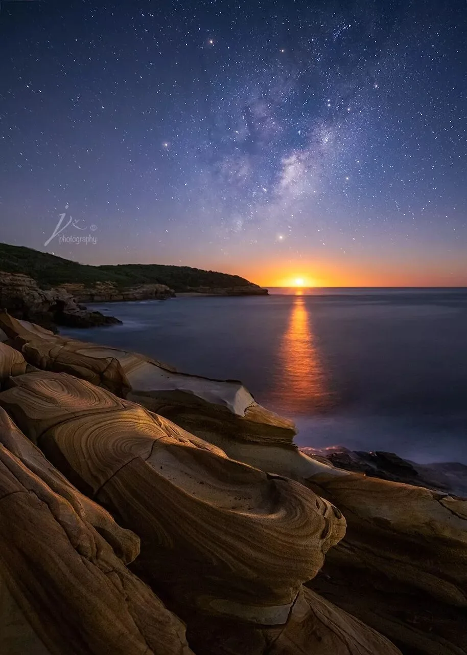 这些照片是把太阳和星空P在一起吗？浅谈月升、月落的拍摄~