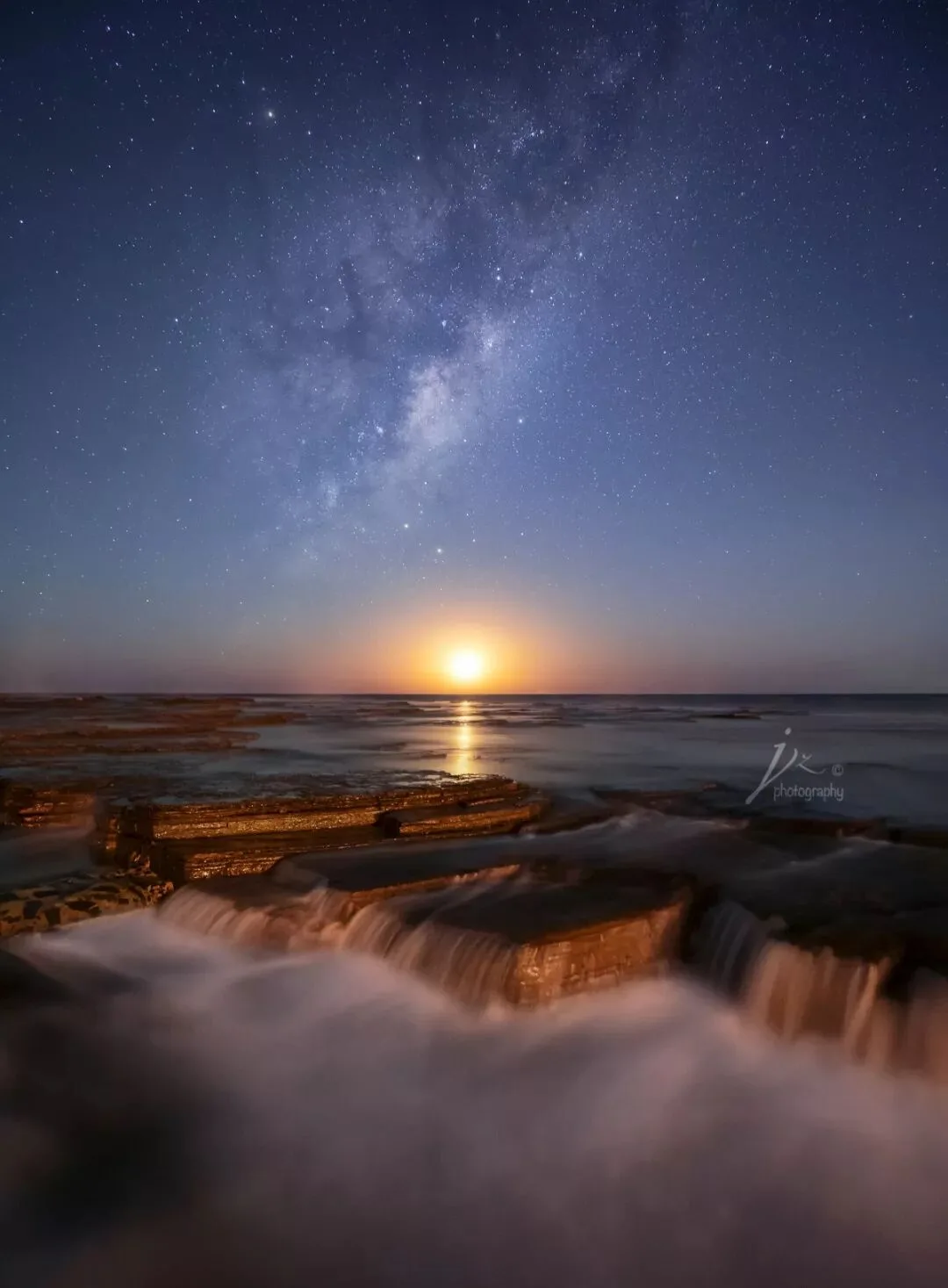 这些照片是把太阳和星空P在一起吗？浅谈月升、月落的拍摄~