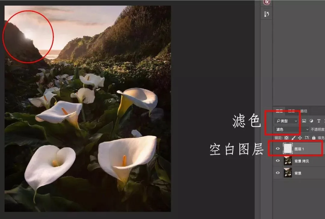 如何后期制作太阳炫光